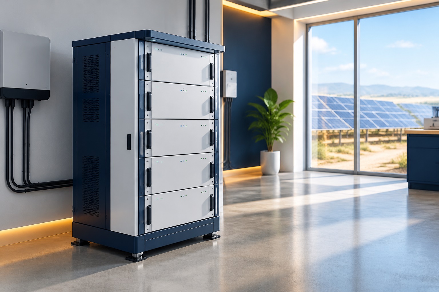 سیستم برق پشتیبان هنگام قطعی برق با باتری لیتیومی